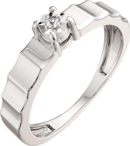 Изображение товара Кольцо из серебра ZORKA 02D0020 (р.17, с бриллиантом)