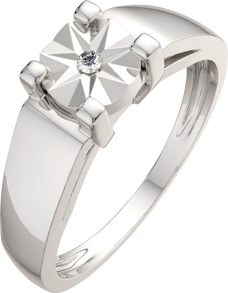 Изображение товара Кольцо из серебра ZORKA 02D0023.ZZ (р.18, с бриллиантом)