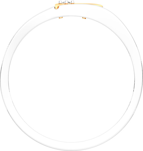 Изображение товара Кольцо из серебра ZORKA 02D0027.G14K.ZZ (р.17, с бриллиантом и золотой вставкой)