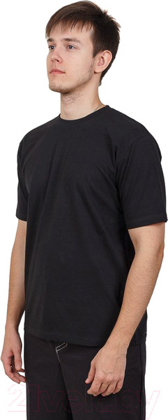 Изображение товара Футболка Sardoba Tekstil х/б 160гр (7XL, черный)