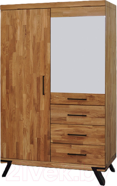 Изображение товара Шкаф Dipriz Flevers 2дв 3ящ / Д.70053 (дуб/натуральный)