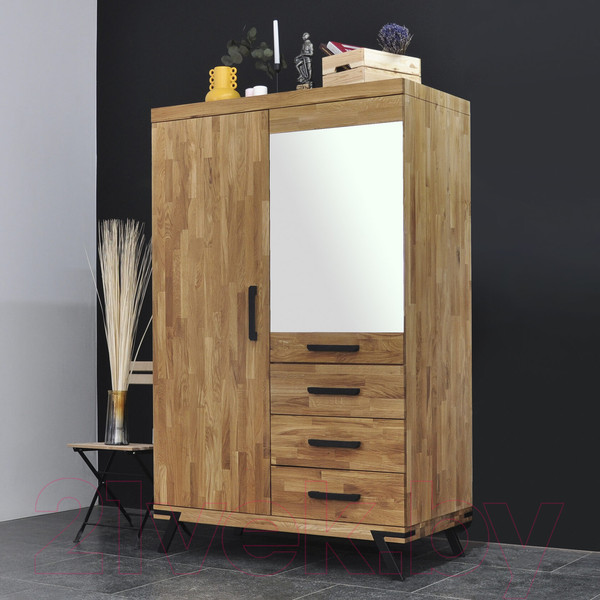 Изображение товара Шкаф Dipriz Flevers 2дв 3ящ / Д.70053 (дуб/натуральный)