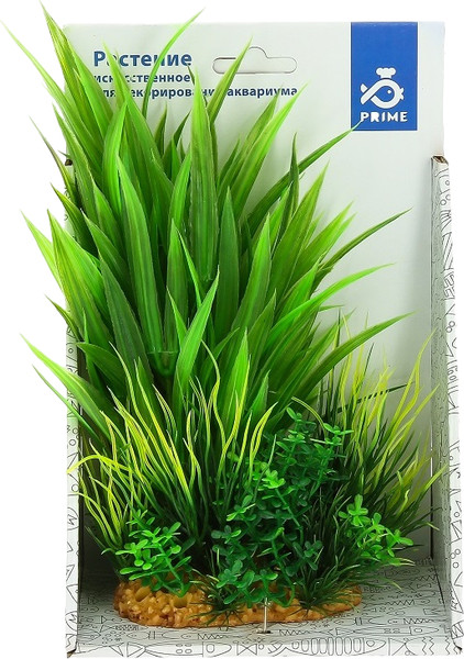 Изображение товара Декорация для аквариума Prime Композиция из пластиковых растений 20см / PR-60201