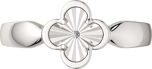 Изображение товара Кольцо из серебра ZORKA 02D0122 (р.17, с бриллиантом)