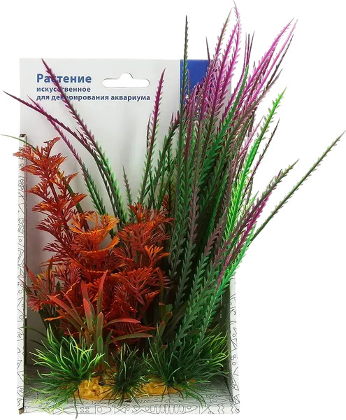Изображение товара Декорация для аквариума Prime Композиция из пластиковых растений 20см / PR-60212