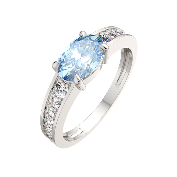 Изображение товара Кольцо из серебра ZORKA 02S4026 (р.17, с топазом и фианитами)