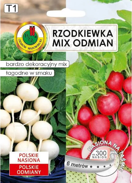 Изображение товара Семена PNOS Редис Краса+ Снежка на ленте (6м)