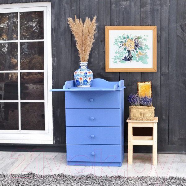 Изображение товара Комод пеленальный Dipriz Алиса М Д2302 / Д.7549.5  (голубой)