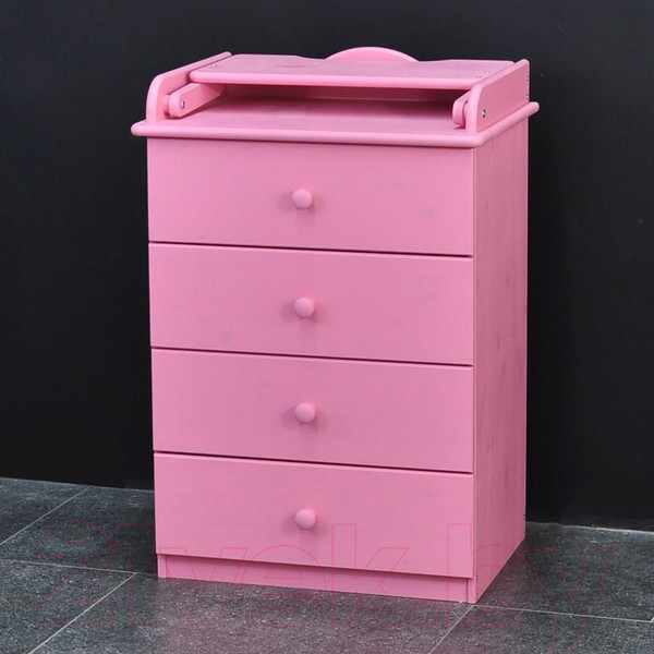 Изображение товара Комод пеленальный Dipriz Алиса М Д2302 / Д.7549.6  (розовый)