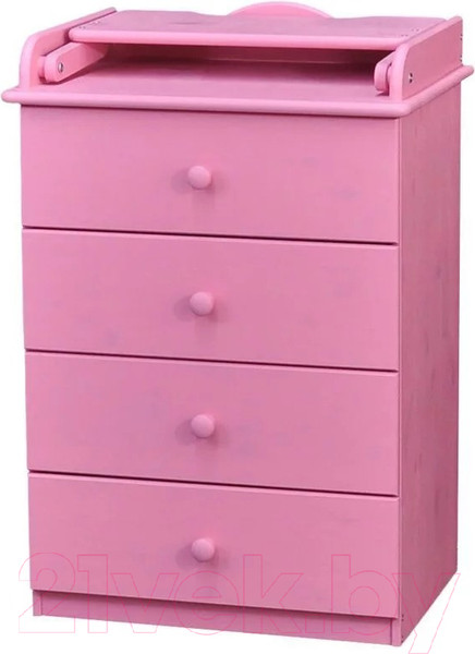 Изображение товара Комод пеленальный Dipriz Алиса М Д2302 / Д.7549.6  (розовый)