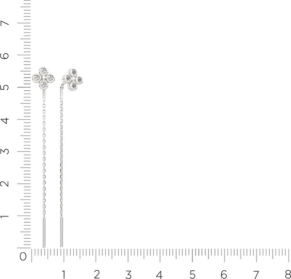 Изображение товара Серьги из серебра ZORKA 0310681.ZZ (с фианитами)