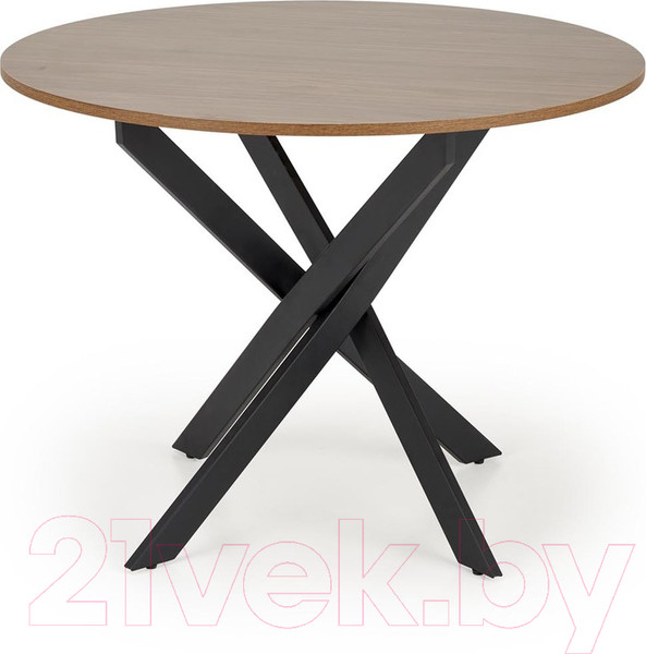 Изображение товара Обеденный стол Halmar Edgar / V-CH-EDGAR-ST-ORZECHOWY (орех/черный)