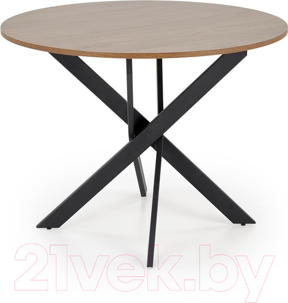 Изображение товара Обеденный стол Halmar Edgar / V-CH-EDGAR-ST-ORZECHOWY (орех/черный)