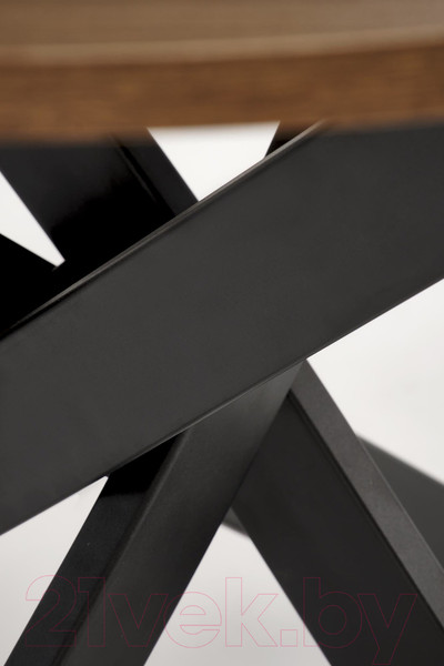 Изображение товара Обеденный стол Halmar Edgar / V-CH-EDGAR-ST-ORZECHOWY (орех/черный)
