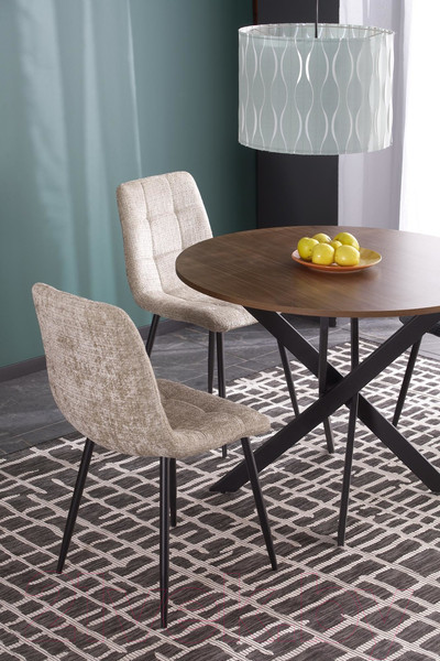 Изображение товара Обеденный стол Halmar Edgar / V-CH-EDGAR-ST-ORZECHOWY (орех/черный)