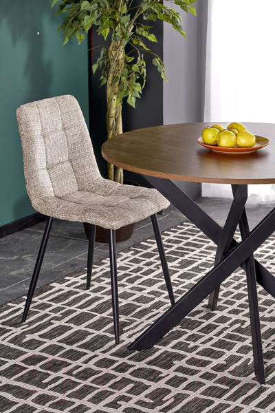 Изображение товара Обеденный стол Halmar Edgar / V-CH-EDGAR-ST-ORZECHOWY (орех/черный)