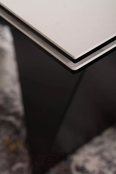 Изображение товара Обеденный стол Signal Peterson Ceramic (белый/черный матовый)