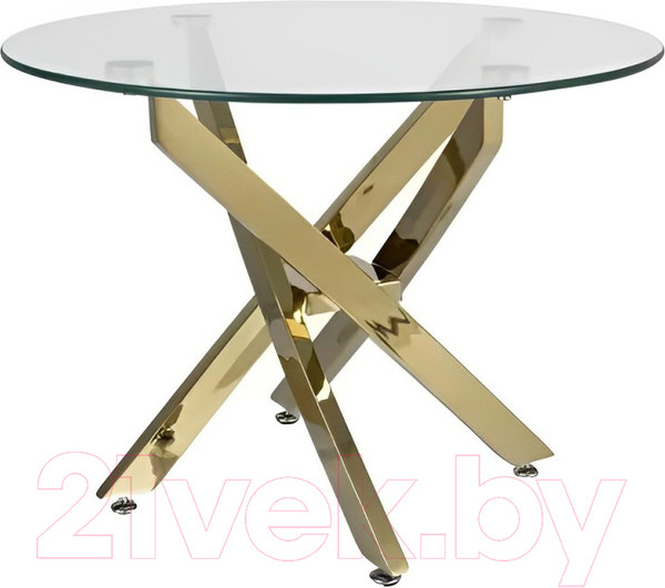 Изображение товара Журнальный столик Signal Agis A (прозрачный/золото)
