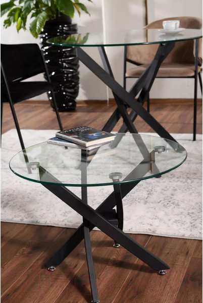 Изображение товара Журнальный столик Signal Agis A (прозрачный/черный)