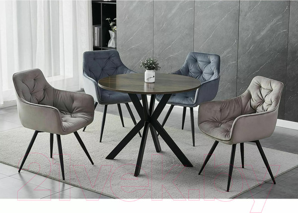 Изображение товара Стул Signal Mango (Velvet Bluvel 40 темно-бежевый/черный)