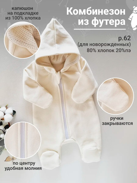 Изображение товара Набор на выписку Sofi Весенний / 5028-4  (молочный)
