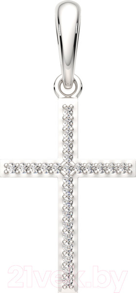 Изображение товара Крестик из серебра ZORKA 0440208 (с фианитами)
