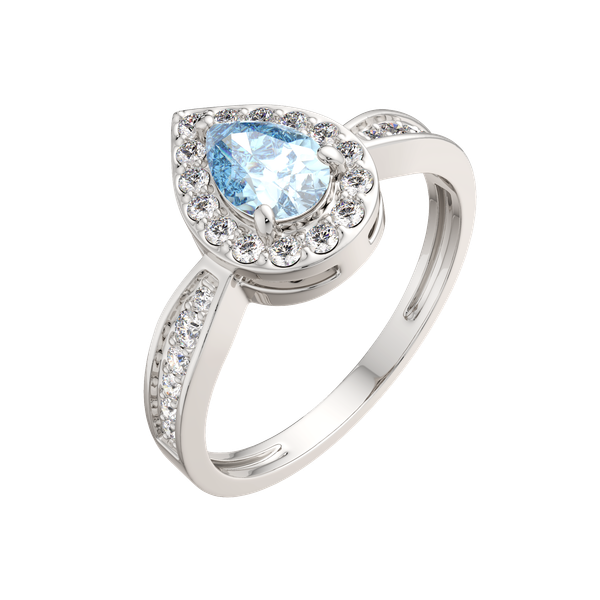 Изображение товара Кольцо из серебра ZORKA 02S4042.ZZ (р.17, с топазом и фианитами)