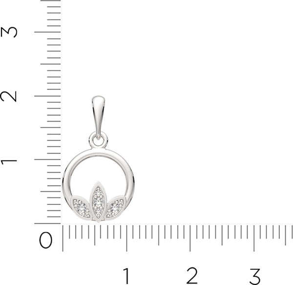 Изображение товара Подвеска из серебра ZORKA 0440240 (с фианитами)