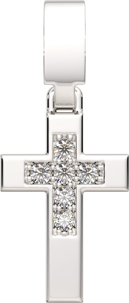 Изображение товара Крестик из серебра ZORKA 0440340.ZZ (с фианитами)