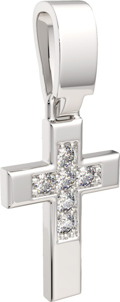 Изображение товара Крестик из серебра ZORKA 0440340.ZZ (с фианитами)