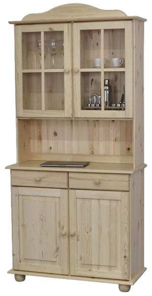 Изображение товара Шкаф с витриной Dipriz Lena Д.73043.7 (без отделки)