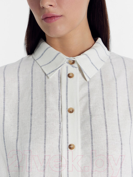 Изображение товара Рубашка Mark Formelle 122955/1 (р.170-88-94, полоска на светло-молочном)