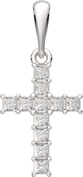 Изображение товара Крестик из серебра ZORKA 0440362.ZZ (с фианитами)
