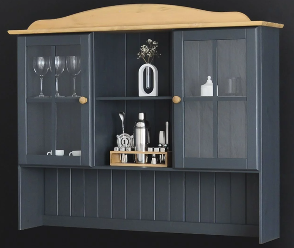 Изображение товара Шкаф навесной Dipriz Lena Д.73012.3 (серый воск/антик)