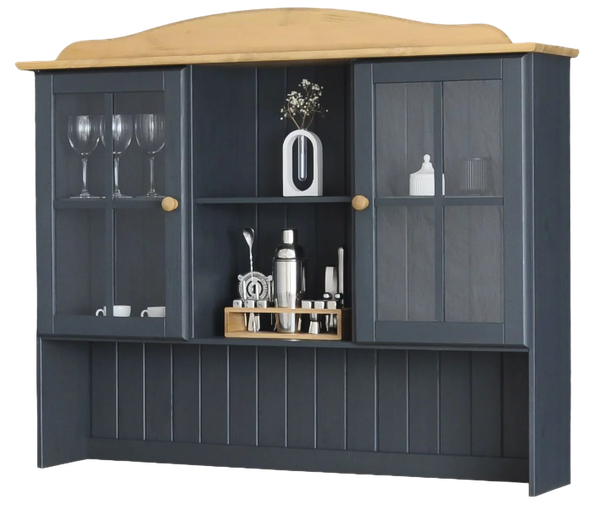 Изображение товара Шкаф навесной Dipriz Lena Д.73012.3 (серый воск/антик)