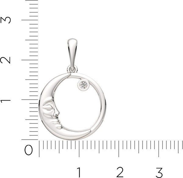 Изображение товара Подвеска из серебра ZORKA 0440428.ZZ (с фианитами)