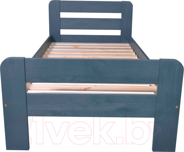 Изображение товара Односпальная кровать Dipriz Bert 90 / Д.80068.3 (серый)