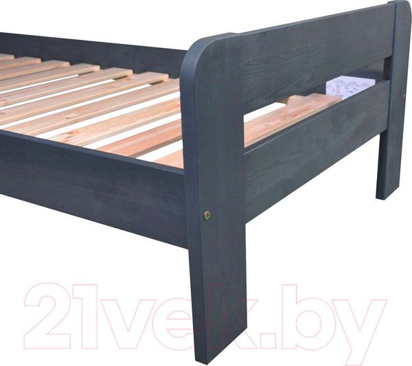 Изображение товара Односпальная кровать Dipriz Bert 90 / Д.80068.3 (серый)