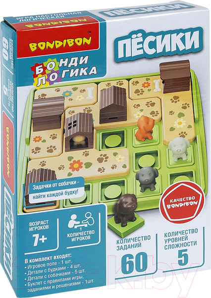 Изображение товара Развивающая игра Bondibon БондиЛогика Песики / ВВ6397