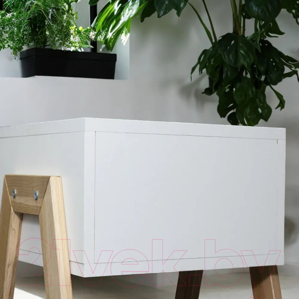 Изображение товара Прикроватная тумба Dipriz Мунк Д.1330.1 (белый/дуб масло)