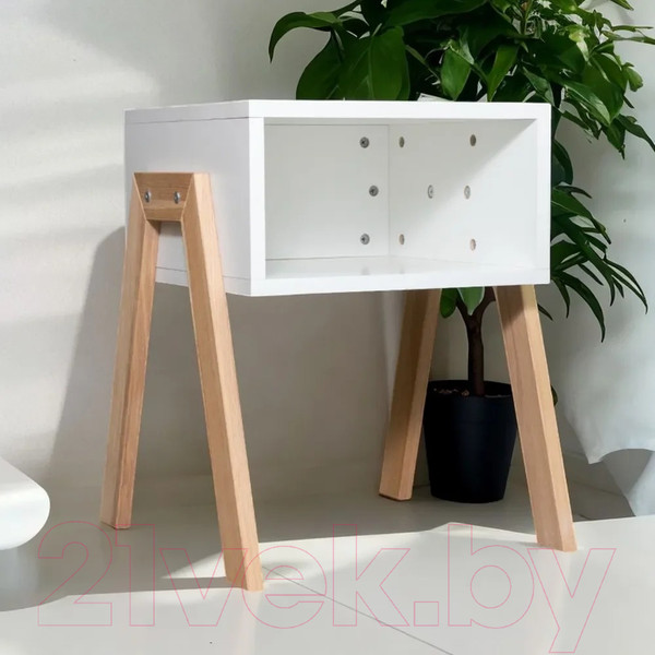 Изображение товара Прикроватная тумба Dipriz Мунк Д.1330.1 (белый/дуб масло)