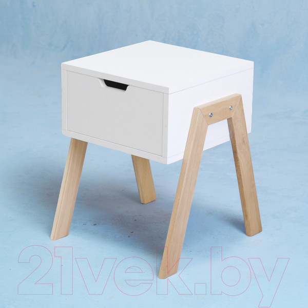 Изображение товара Прикроватная тумба Dipriz Мунк Д.1331.1 (белый/дуб масло)