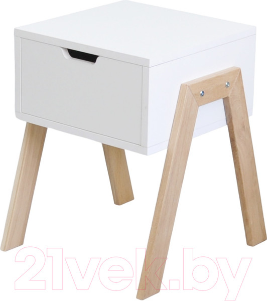 Изображение товара Прикроватная тумба Dipriz Мунк Д.1331.1 (белый/дуб масло)