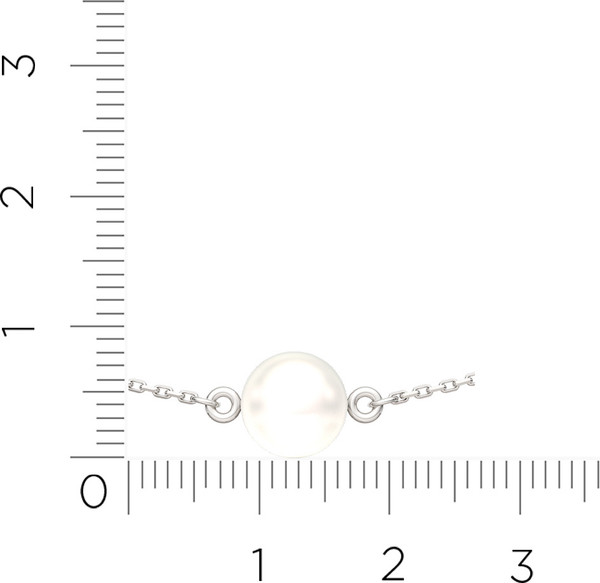 Изображение товара Колье из серебра ZORKA 0530001-F (45см, с жемчугом)