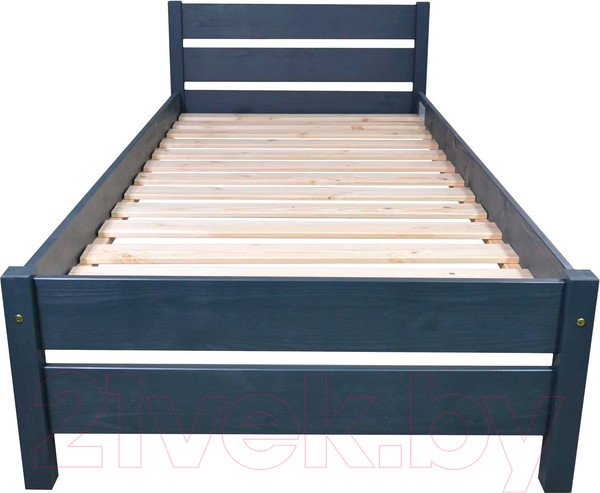 Изображение товара Односпальная кровать Dipriz Bora 90 / Д.80067.3 (серый)