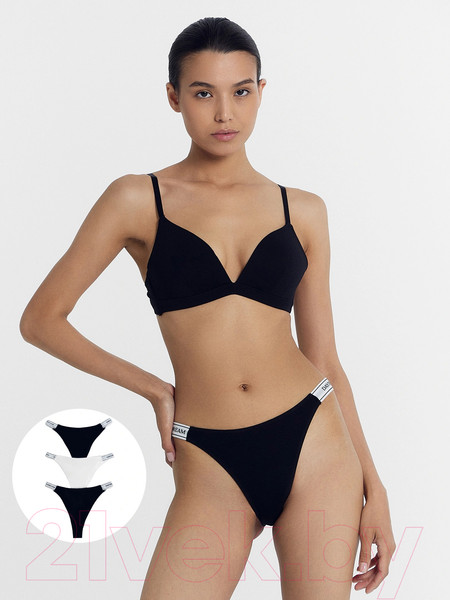 Изображение товара Комплект женских трусов Mark Formelle 412577-3 (р.102, черный-1)