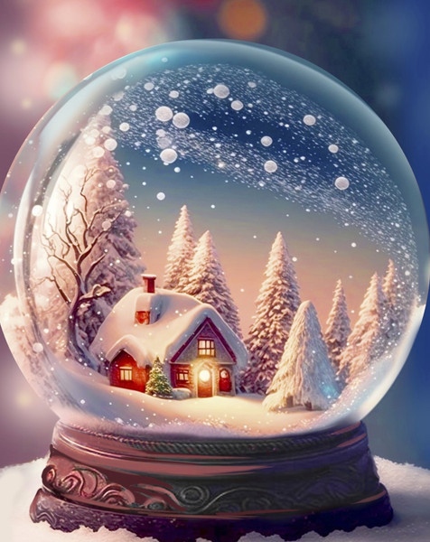 Изображение товара Набор алмазной вышивки Школа талантов Новый год. Снежный шар / 9614116