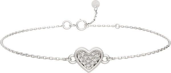 Изображение товара Браслет из серебра ZORKA 06401102.ZZ (18см, с фианитами)