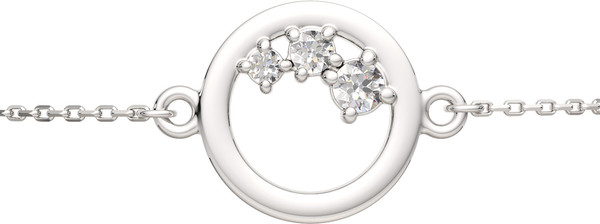 Изображение товара Браслет из серебра ZORKA 06401126.ZZ (18см, с фианитами)