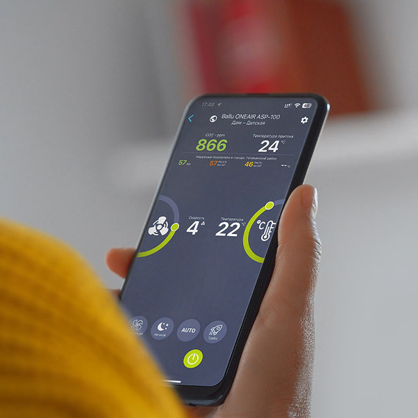 Изображение товара Очиститель воздуха Ballu Oneair ASP-100W